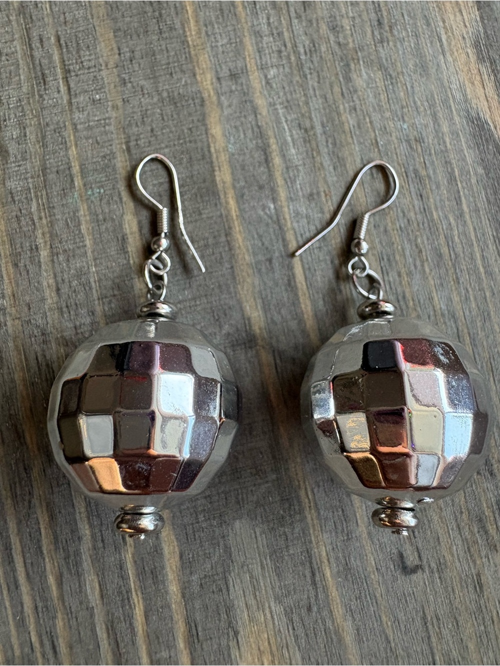 Disco ball earring